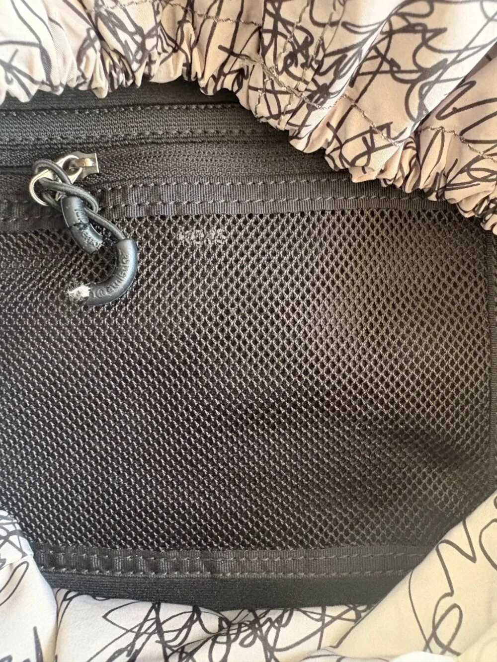 Lululemon Black Nylon Ruched Flap Backpack Multiple Pockets Retro 19